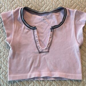 Urban Outfitters Lavender Ribbed Top